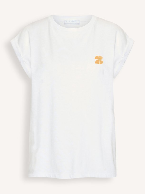 Ontdek de Tobi katoenmix top met print van By-Bar in de kleur Wit bij Orangebag. Op werkdagen voor 21:45 besteld, morgen in huis.