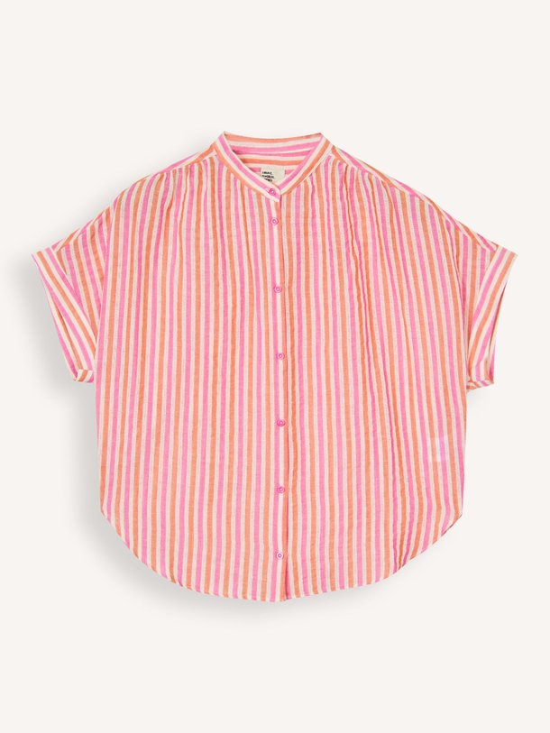 Ontdek de Louison organic cotton gestreepte blouse van Sacrécoeur in de kleur Roze bij Orangebag. Op werkdagen voor 21:45 besteld, morgen in huis.