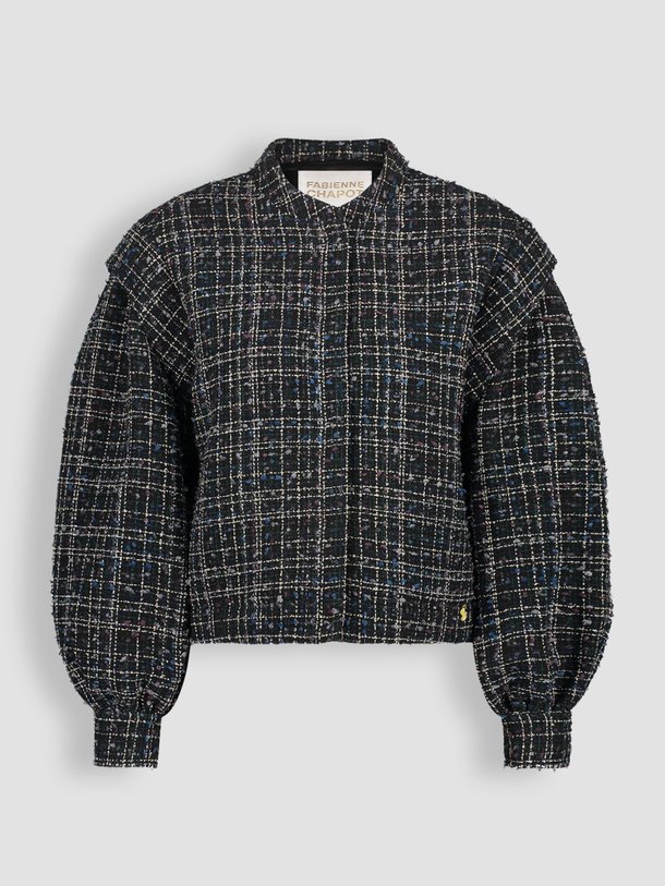 Ontdek de Carter wolmix tweed jack met lurex van Fabienne Chapot in de kleur donkerblauw bij Orangebag. Op werkdagen voor 21:45 besteld, morgen in huis.