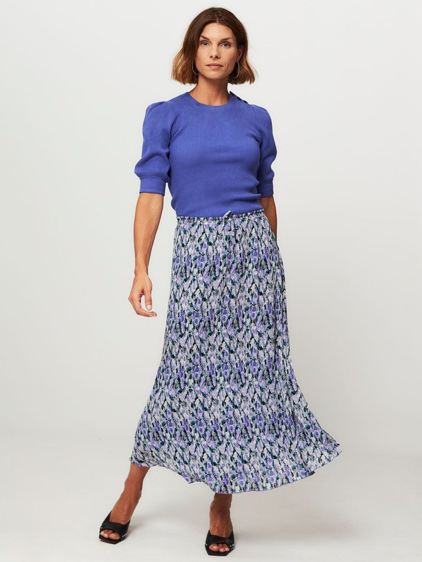 Ontdek de Pippa geweven plissé rok met print van Fabienne Chapot in de kleur paars bij Orangebag. Op werkdagen voor 21:45 besteld, morgen in huis.