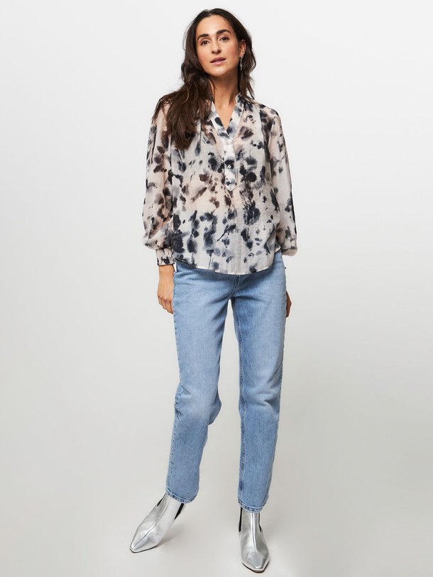 Ontdek de Blur lyocellmix top met print van Co'Couture in de kleur ecru bij Orangebag. Op werkdagen voor 21:45 besteld, morgen in huis.