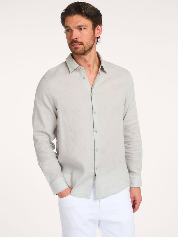 Ontdek de Ramis linnenmix overhemd van Drykorn in de kleur Lichtgroen bij Orangebag. Op werkdagen voor 21:45 besteld, morgen in huis.