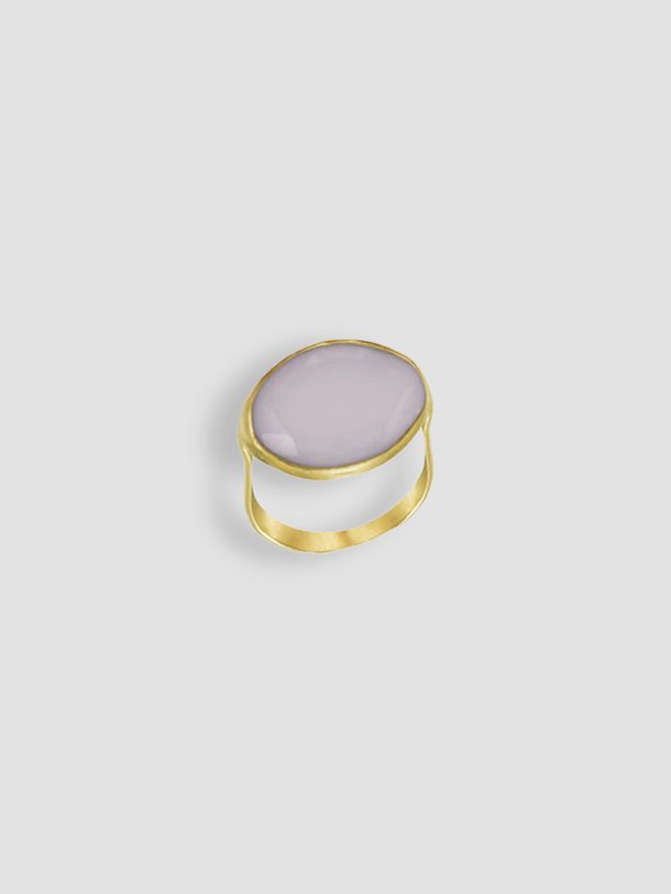 Ontdek de Oval vergulde ring van By-Bar in de kleur oud roze bij Orangebag. Op werkdagen voor 21:45 besteld, morgen in huis.