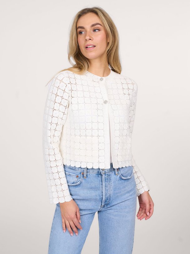 Ontdek de Katoenen opengewerkt vest van Semicouture in de kleur wit bij Orangebag. Op werkdagen voor 21:45 besteld, morgen in huis.