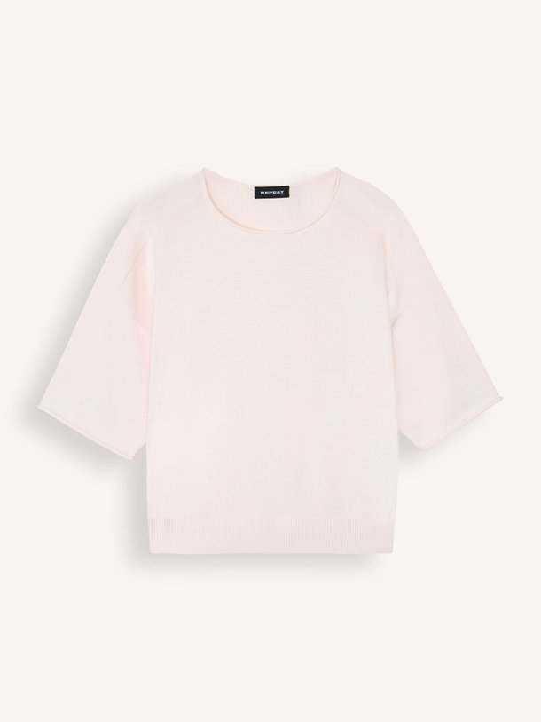 Ontdek de Katoen/viscosemix trui van Repeat in de kleur Poeder bij Orangebag. Op werkdagen voor 21:45 besteld, morgen in huis.