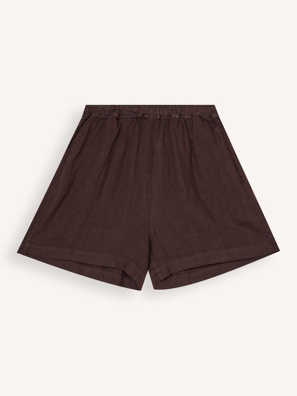 Ontdek de Pella linnen short van Knit-ted in de kleur Donkerbruin bij Orangebag. Op werkdagen voor 21:45 besteld, morgen in huis.