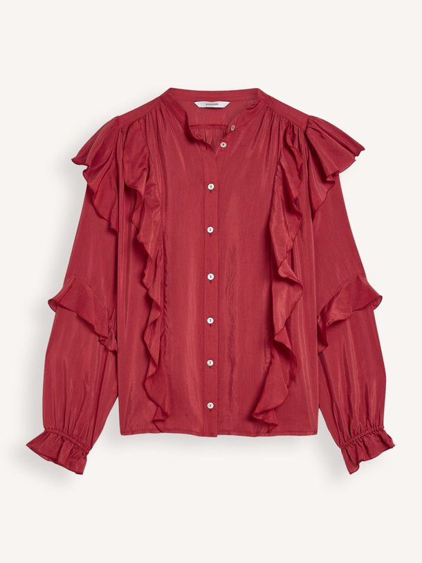 Ontdek de Viscose/katoenmix blouse van Summum in de kleur Rood bij Orangebag. Op werkdagen voor 21:45 besteld, morgen in huis.