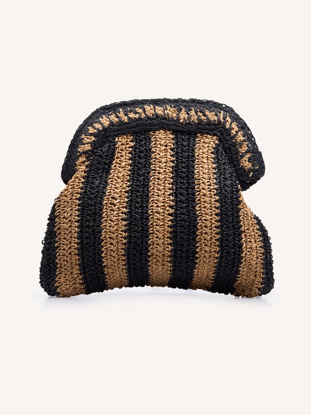 Ontdek de Arvel gevlochten clutch van Suncoo in de kleur zand bij Orangebag. Op werkdagen voor 21:45 besteld, morgen in huis.