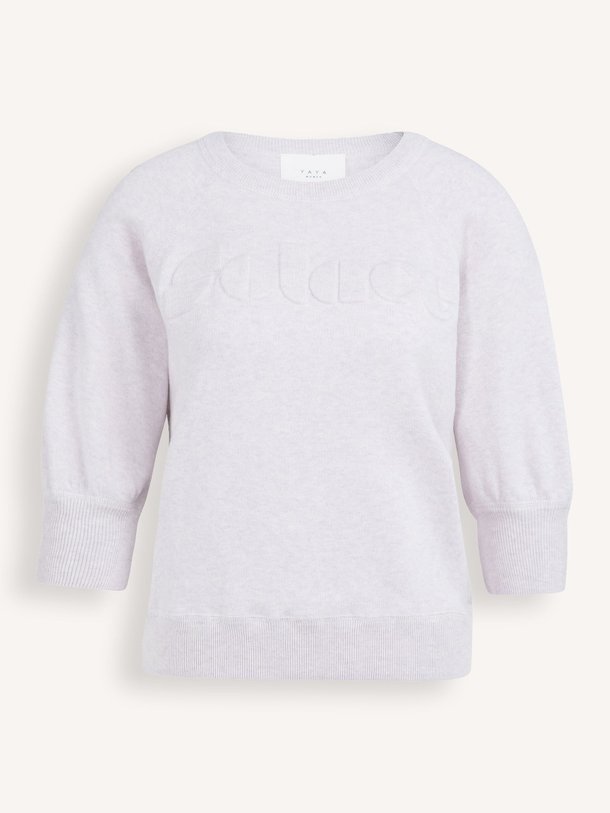 Ontdek de Katoenen trui van Yaya in de kleur Lila bij Orangebag. Op werkdagen voor 21:45 besteld, morgen in huis.