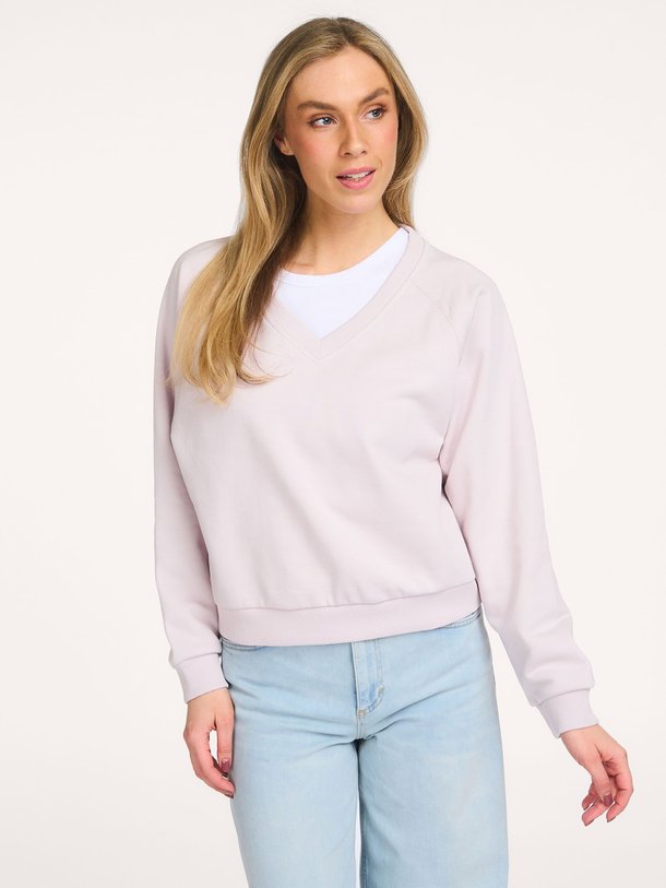 Ontdek de Katoenmix sweater van Yaya in de kleur Lila bij Orangebag. Op werkdagen voor 21:45 besteld, morgen in huis.