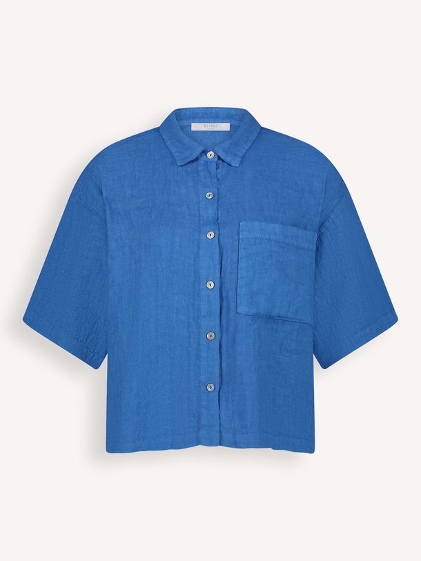Ontdek de Cris linnen blouse van By-Bar in de kleur kobalt bij Orangebag. Op werkdagen voor 21:45 besteld, morgen in huis.