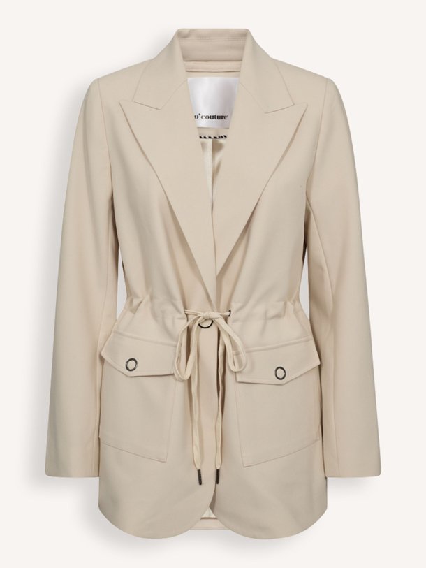 Ontdek de Vola viscosemix blazer van Co'Couture in de kleur ecru bij Orangebag. Op werkdagen voor 21:45 besteld, morgen in huis.
