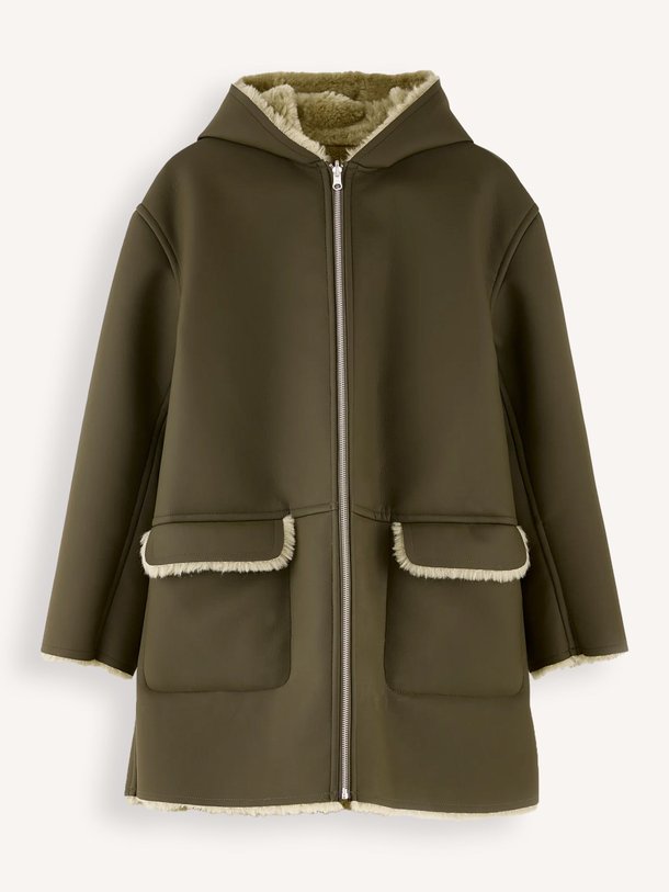 Ontdek de Elodie leatherlook reversible fake fur jas van Bellerose in de kleur donkergroen bij Orangebag. Op werkdagen voor 21:45 besteld, morgen in huis.