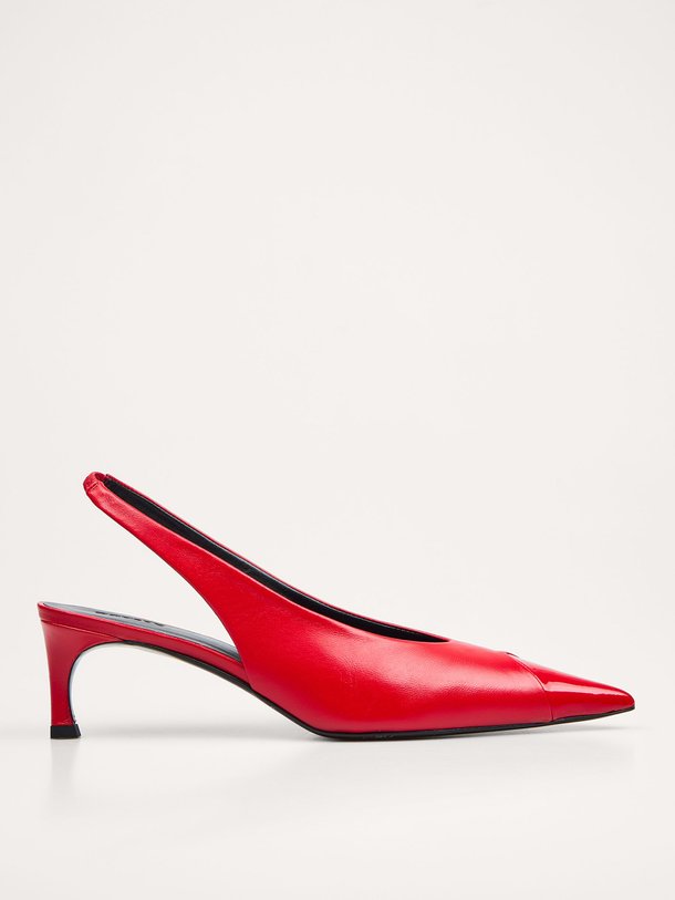 Ontdek de Lederen slingbacks van Rotate Birger Christensen in de kleur Rood bij Orangebag. Op werkdagen voor 21:45 besteld, morgen in huis.