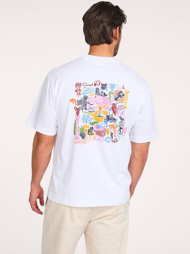 Ontdek de Organic cotton T-shirt van Closed in de kleur Wit bij Orangebag. Op werkdagen voor 21:45 besteld, morgen in huis.