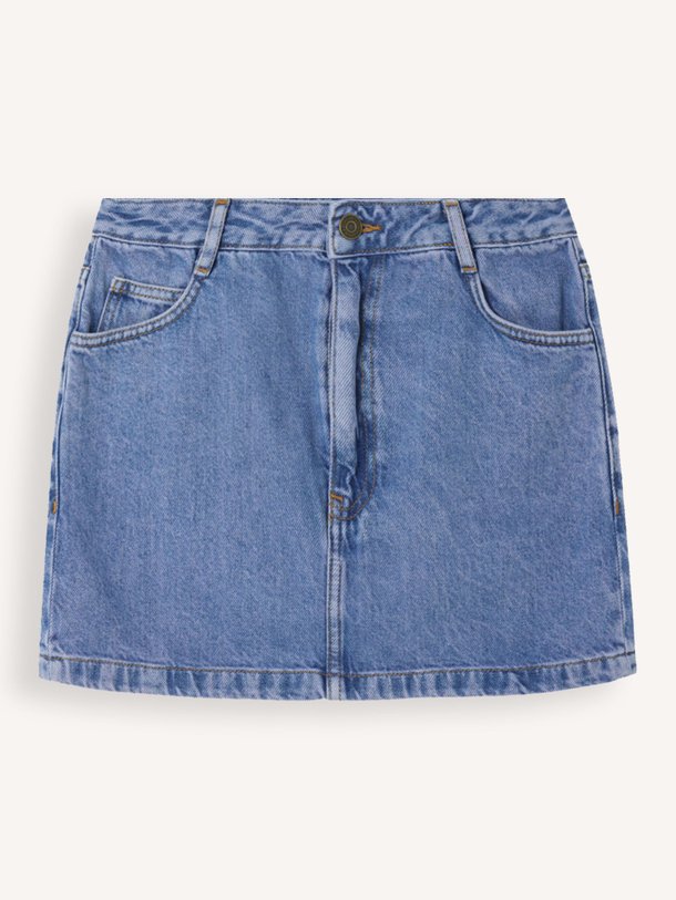 Ontdek de Joybird denim rok van American Vintage in de kleur Blauw bij Orangebag. Op werkdagen voor 21:45 besteld, morgen in huis.