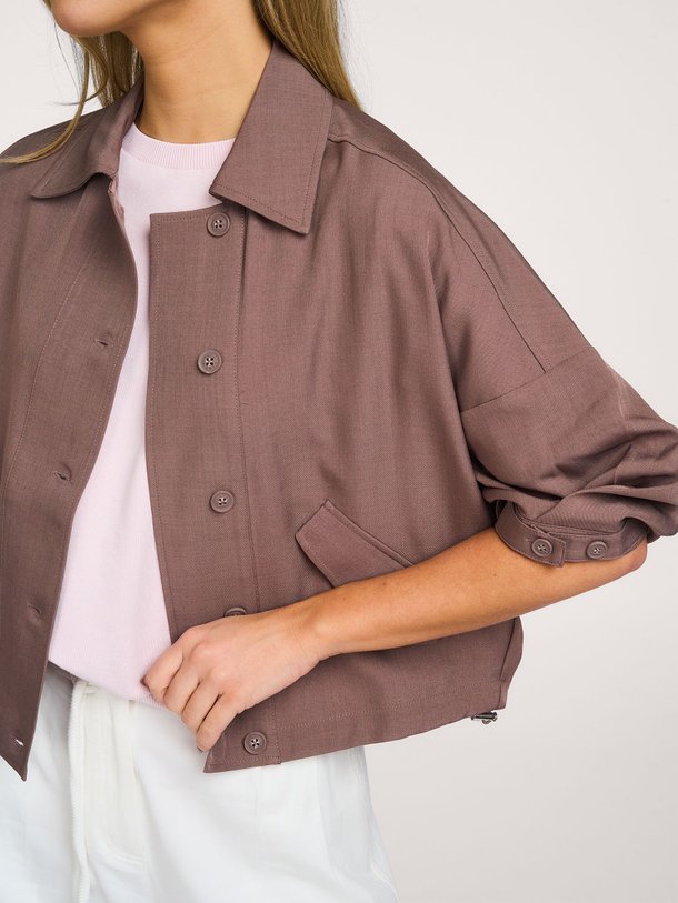 Ontdek de Geweven jasje van Yaya in de kleur Bruin bij Orangebag. Op werkdagen voor 21:45 besteld, morgen in huis.