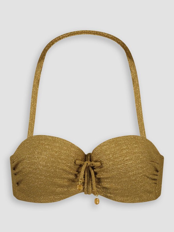 Ontdek de Desert voorgevormde bikinitop met structuur van Cyell in de kleur goudkleur bij Orangebag. Op werkdagen voor 21:45 besteld, morgen in huis.