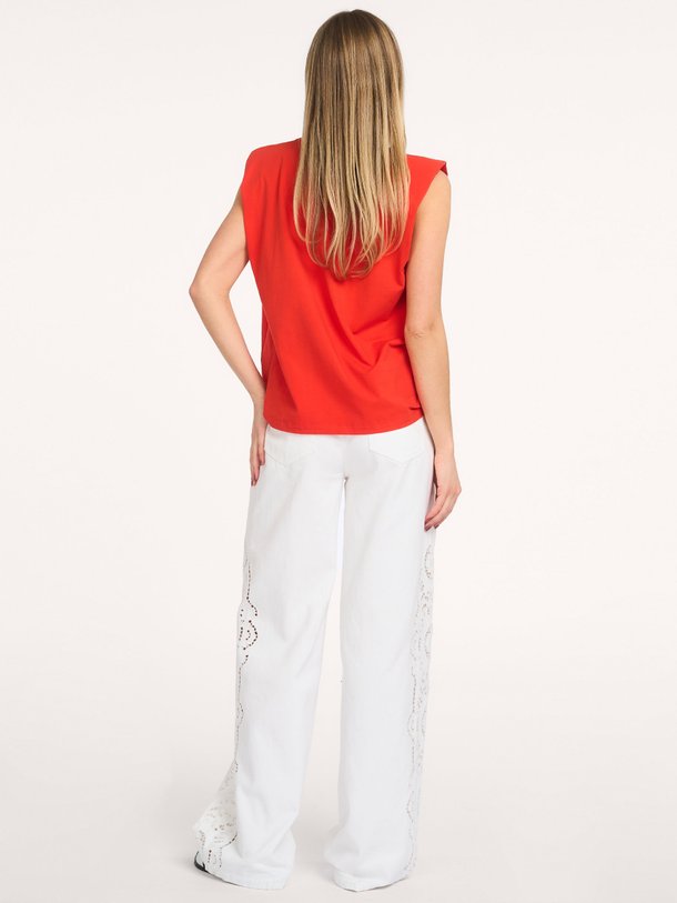 Ontdek de Colette high waist loose fit non-stretch jeans van Co'Couture in de kleur Wit bij Orangebag. Op werkdagen voor 21:45 besteld, morgen in huis.