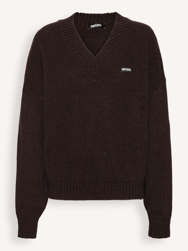 Ontdek de Brandina cashmere/wolmix trui van Rotate Birger Christensen in de kleur Donkerbruin bij Orangebag. Op werkdagen voor 21:45 besteld, morgen in huis.