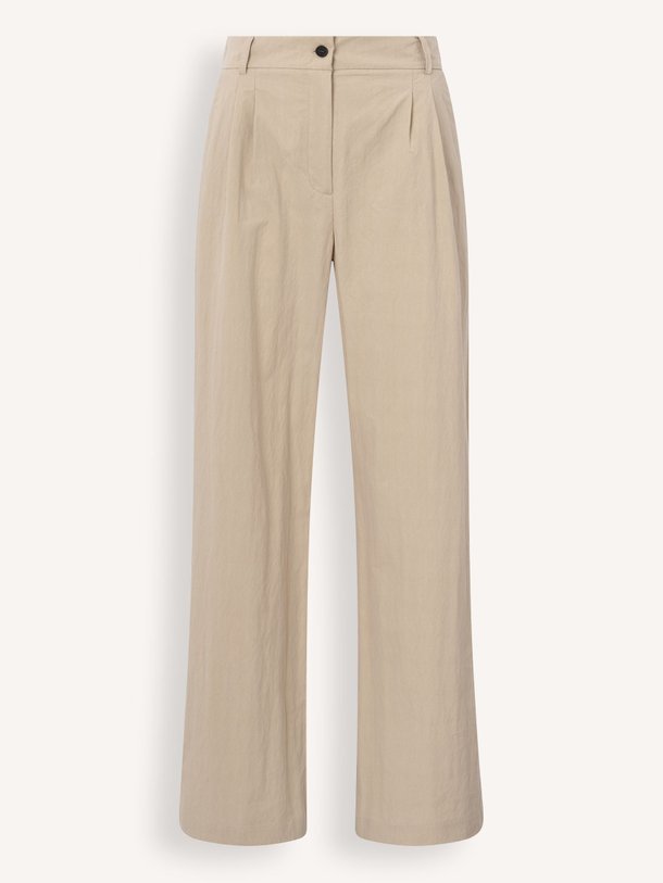 Ontdek de Katoenmix wide leg pantalon van Yaya in de kleur beige bij Orangebag. Op werkdagen voor 21:45 besteld, morgen in huis.