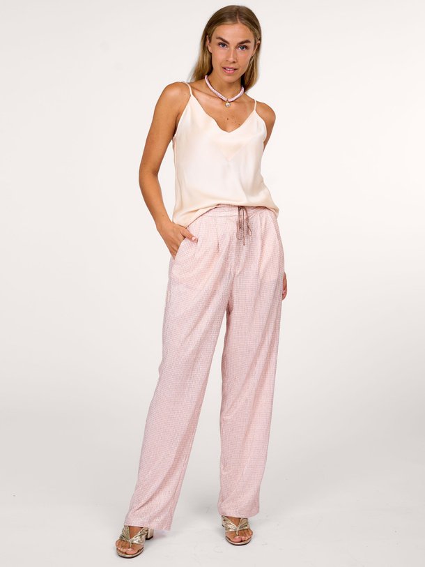 Ontdek de Geweven broek met dessin van forte_forte in de kleur roze bij Orangebag. Op werkdagen voor 21:45 besteld, morgen in huis.