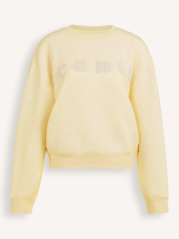 Ontdek de Katoenmix gemêleerde sweater met print van Yaya in de kleur Geel bij Orangebag. Op werkdagen voor 21:45 besteld, morgen in huis.