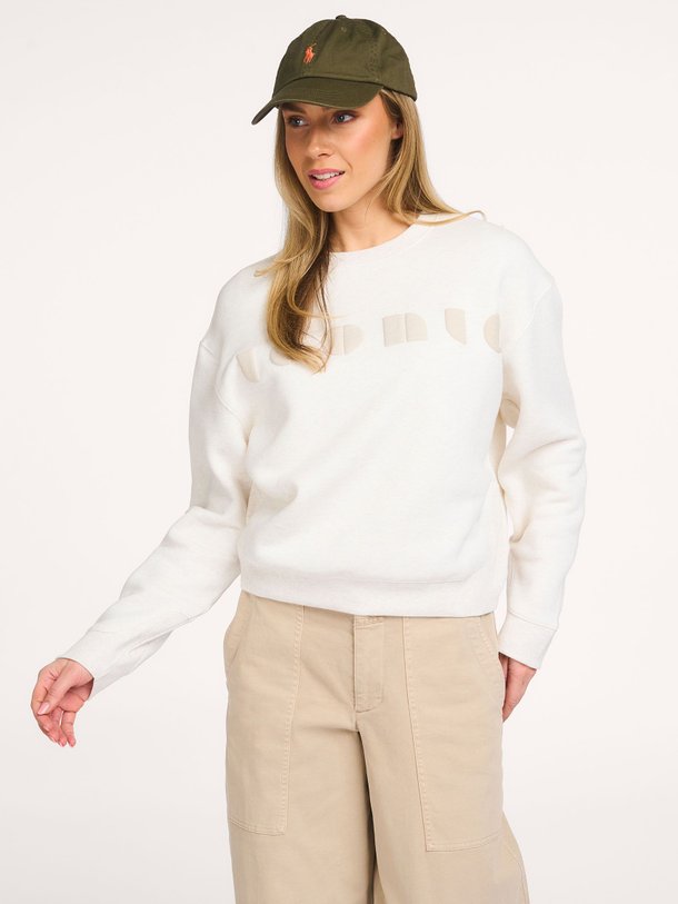 Ontdek de Katoenmix gemêleerde sweater met print van Yaya in de kleur Beige bij Orangebag. Op werkdagen voor 21:45 besteld, morgen in huis.