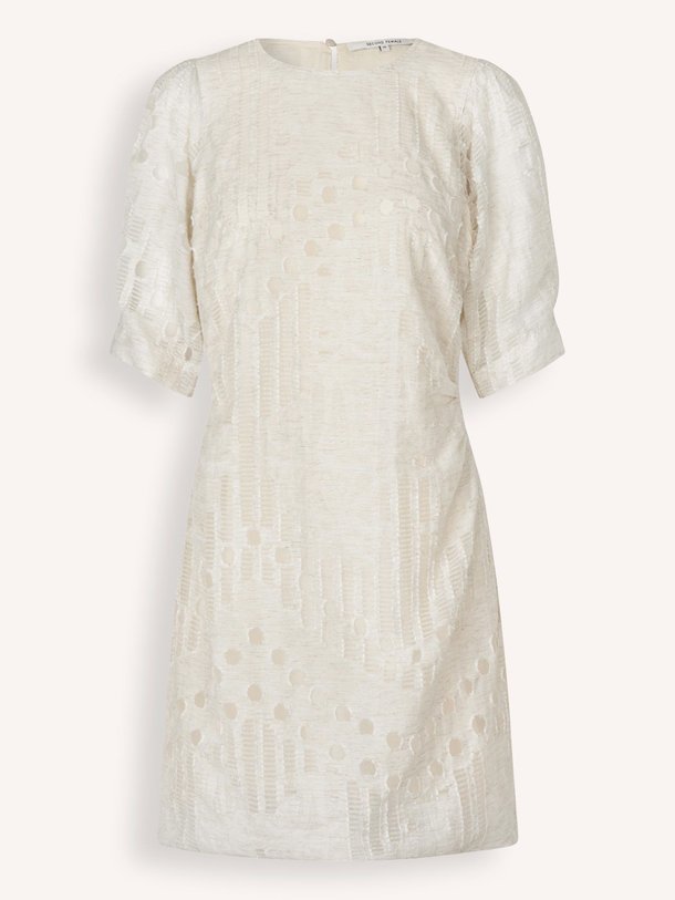 Ontdek de Neta modalmix jurk van Second Female in de kleur off-white bij Orangebag. Op werkdagen voor 21:45 besteld, morgen in huis.