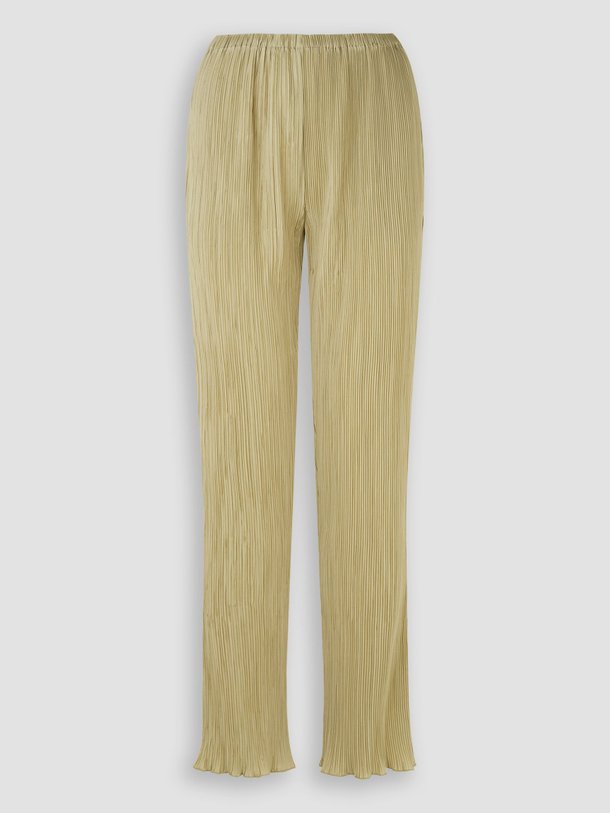 Ontdek de Fridah geweven plissé broek van Samsoe Samsoe in de kleur lichtgroen bij Orangebag. Op werkdagen voor 21:45 besteld, morgen in huis.
