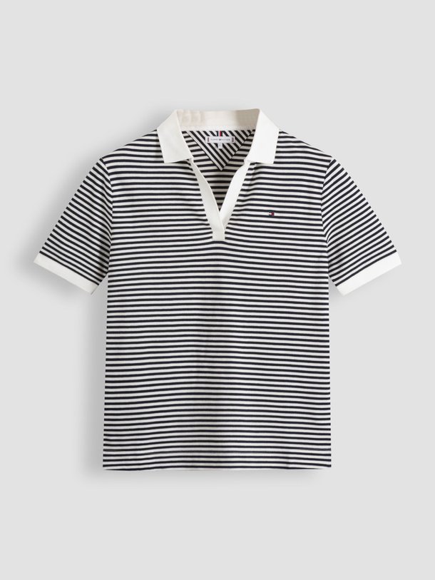 Ontdek de Lyocell/katoenmix gestreept T-shirt van Tommy Hilfiger in de kleur donkerblauw bij Orangebag. Op werkdagen voor 21:45 besteld, morgen in huis.