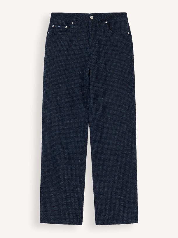 Ontdek de Ima high waist loose fit jeans met dessin van Denham in de kleur donkerblauw bij Orangebag. Op werkdagen voor 21:45 besteld, morgen in huis.