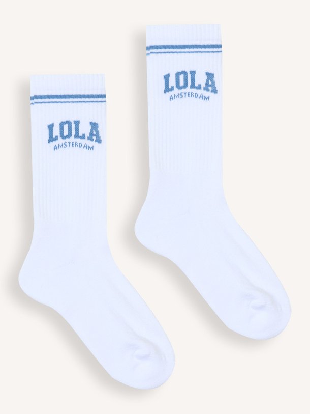 Ontdek de Katoenmix logo sokken van The Lola Club in de kleur Wit bij Orangebag. Op werkdagen voor 21:45 besteld, morgen in huis.