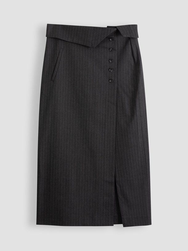 Ontdek de Viscosemix krijtstreep rok van Les Coyotes de Paris in de kleur donkergrijs bij Orangebag. Op werkdagen voor 21:45 besteld, morgen in huis.