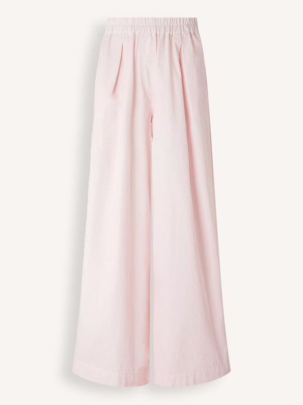 Ontdek de Ridye katoenen wide leg broek van Sessun in de kleur lichtroze bij Orangebag. Op werkdagen voor 21:45 besteld, morgen in huis.