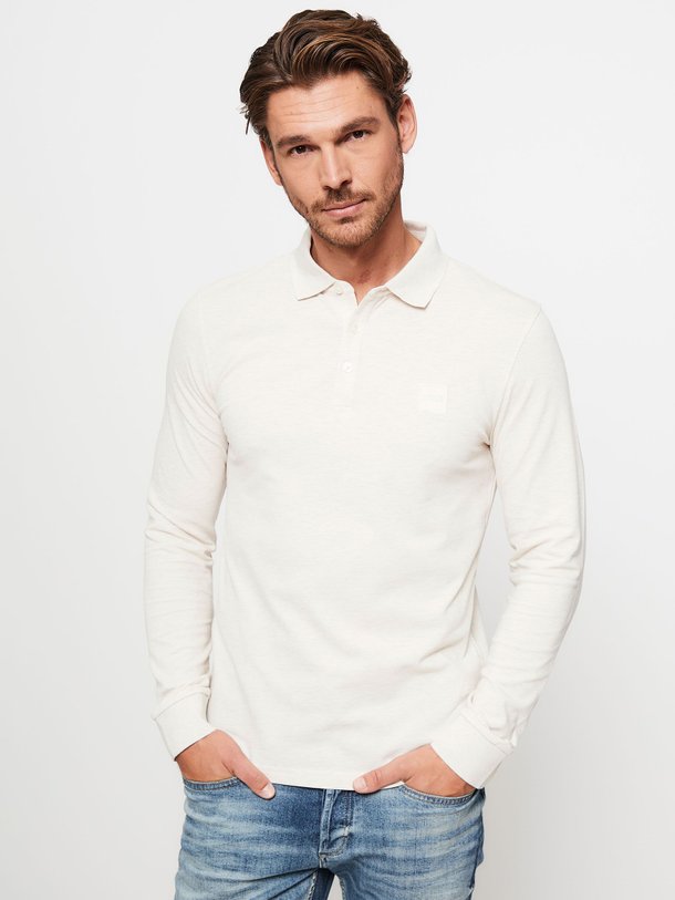 Ontdek de Passerby katoenmix gemêleerde polo van Boss in de kleur beige bij Orangebag. Op werkdagen voor 21:45 besteld, morgen in huis.