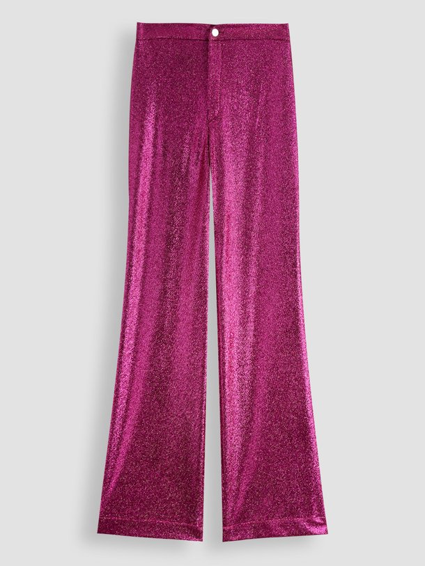 Ontdek de Duke elastische metallic broek van Roseanna in de kleur roze bij Orangebag. Op werkdagen voor 21:45 besteld, morgen in huis.