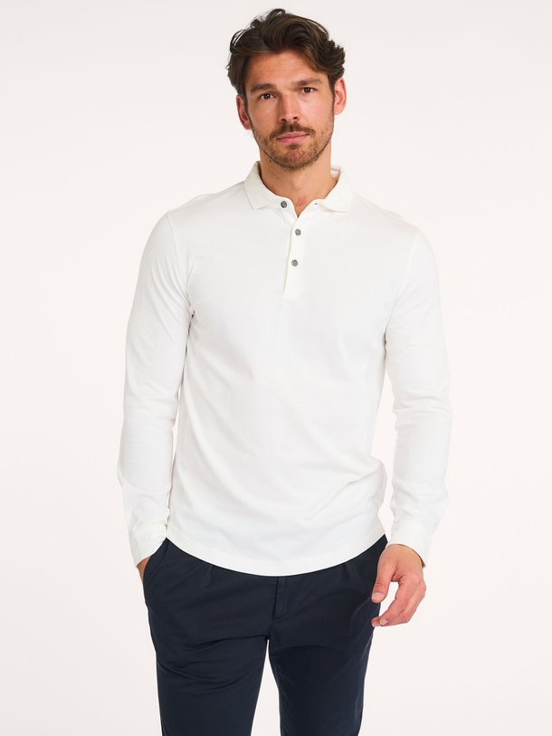 Ontdek de katoenen polo van Profuomo in de kleur off-white bij Orangebag. Op werkdagen voor 21:45 besteld, morgen in huis.
