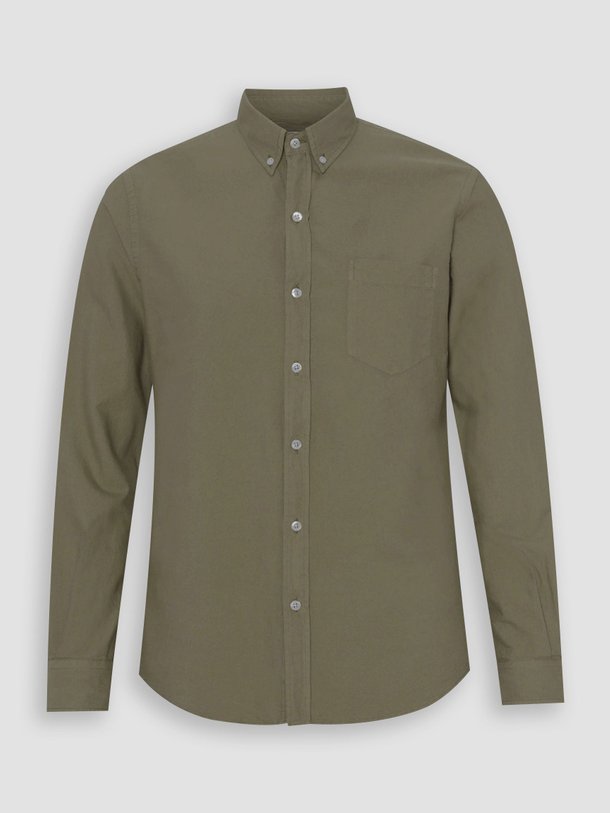 Ontdek de Organic cotton overhemd van Colorful Standard in de kleur olijfgroen bij Orangebag. Op werkdagen voor 21:45 besteld, morgen in huis.