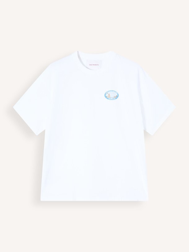 Ontdek de Katoenen T-shirt van Ange Projects in de kleur Wit bij Orangebag. Op werkdagen voor 21:45 besteld, morgen in huis.