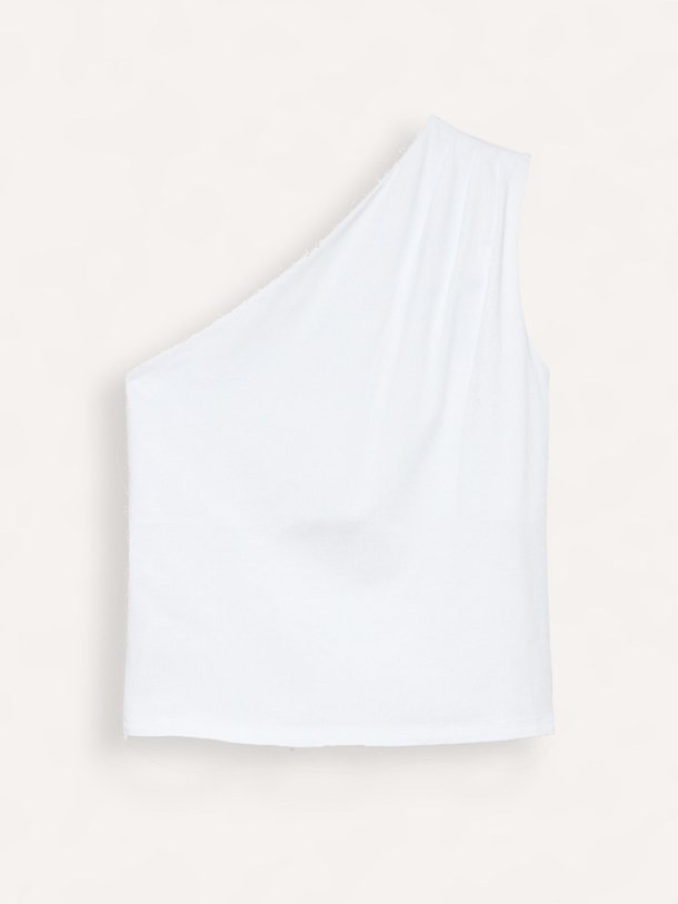 Ontdek de Levy organic cotton one shoulder top van Alchemist in de kleur Wit bij Orangebag. Op werkdagen voor 21:45 besteld, morgen in huis.