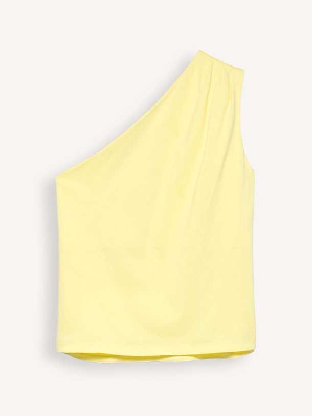 Ontdek de Levy organic cotton one shoulder top van Alchemist in de kleur Geel bij Orangebag. Op werkdagen voor 21:45 besteld, morgen in huis.