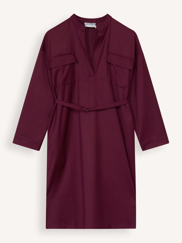 Ontdek de Esmeralda viscosemix jurk van Nathalie Vleeschouwer in de kleur bordeauxrood bij Orangebag. Op werkdagen voor 21:45 besteld, morgen in huis.