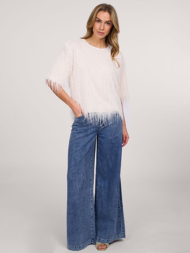 Ontdek de Fallon geweven top met franjes van Copenhagen Muse in de kleur crème bij Orangebag. Op werkdagen voor 21:45 besteld, morgen in huis.