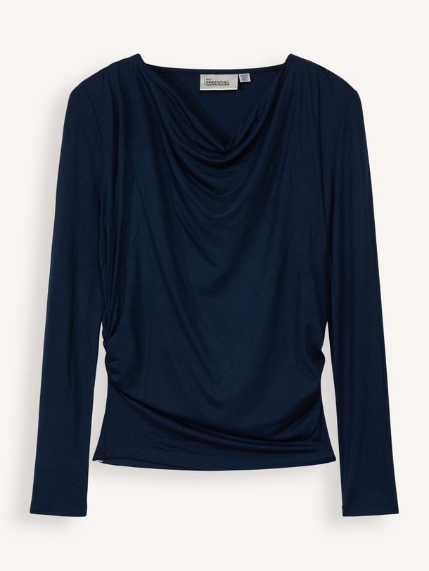 Ontdek de Vista modalmix top van My Essential Wardrobe in de kleur donkerblauw bij Orangebag. Op werkdagen voor 21:45 besteld, morgen in huis.