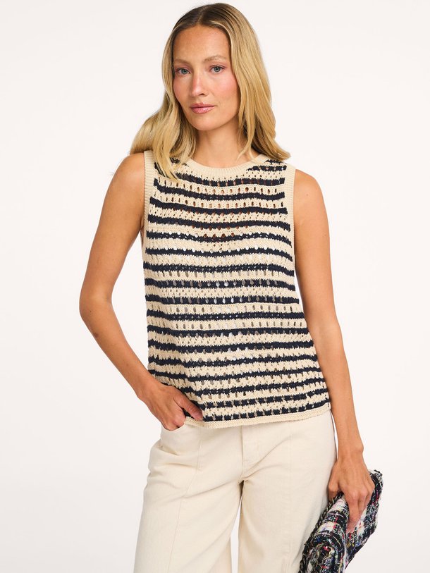 Ontdek de Vester organic cotton gestreepte top van Modstrom in de kleur Zand bij Orangebag. Op werkdagen voor 21:45 besteld, morgen in huis.