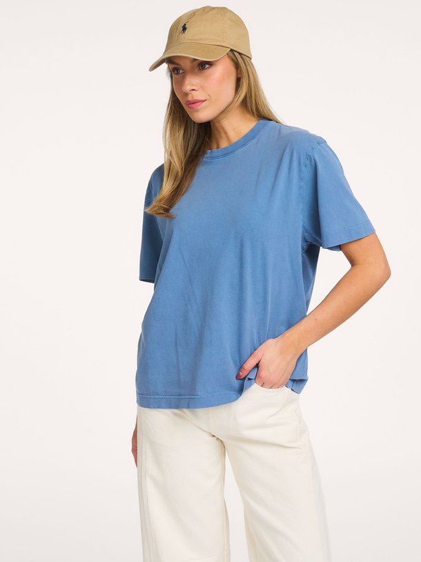 Ontdek de Organic cotton oversized T-shirt van Colorful Standard in de kleur Blauw bij Orangebag. Op werkdagen voor 21:45 besteld, morgen in huis.