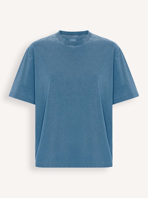 Colorful Standard Organic cotton oversized T-shirt - Blauw Ontdek de Organic cotton oversized T-shirt van Colorful Standard in de kleur Blauw bij Orangebag. Op werkdagen voor 21:45 besteld, morgen in huis.