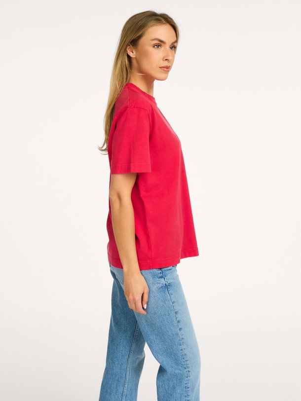 Colorful Standard Organic cotton oversized T-shirt - Rood Ontdek de Organic cotton oversized T-shirt van Colorful Standard in de kleur Rood bij Orangebag. Op werkdagen voor 21:45 besteld, morgen in huis.