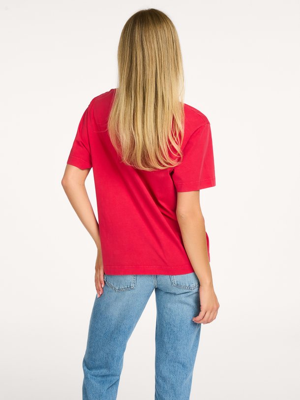 Colorful Standard Organic cotton oversized T-shirt - Rood Ontdek de Organic cotton oversized T-shirt van Colorful Standard in de kleur Rood bij Orangebag. Op werkdagen voor 21:45 besteld, morgen in huis.
